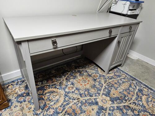 Bush Furniture Salinas Computer Desk with Storage and Keyboard Tray in Cape Code Gray
