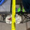 Black Metal Rolling Home Gym Storage Rack with Exercise Accessories - 8