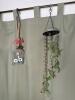 Set of 2 Glass Wind Chimes with Bird and Hummingbird Designs
