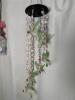 Set of 2 Glass Wind Chimes with Bird and Hummingbird Designs - 2