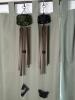 Pair of Butterfly Theme Metal Wind Chimes