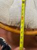 Rattan Swivel Lounge Chair with Off-White Cushion - 7