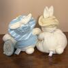 Bunnies by the Bay Hallmark Plush Buttercup Bunny Pair w/ Outfits - 2