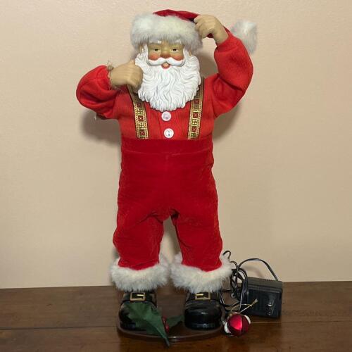 Rock Santa Collectibles Jingle Bell Rock Animated Musical Santa Figure W/ Orginal Box & Adapter