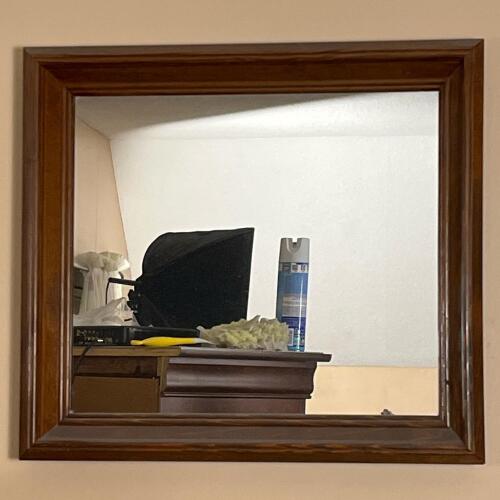 Wood Framed Wall Mirror