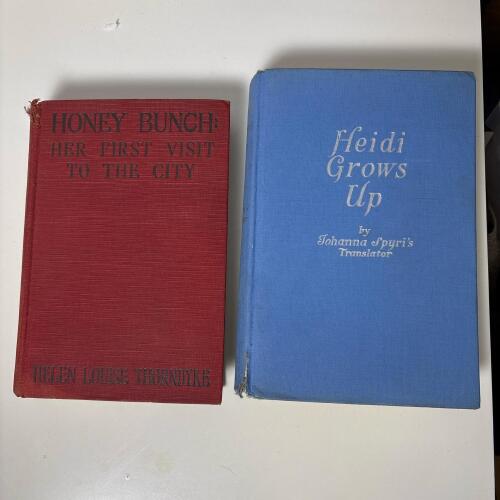 Vintage Books: Heidi Grows Up (1938) & Honey Bunch: Her First Visit to the City (1923)