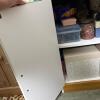 White Storage Hutch with Wood Accents - 5