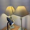 Pair of Table Lamps & Gooseneck Desk Lamp - 6