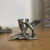 Rawcliffe Pewter Frog Jar Lid & Seagull Pewter Hummingbird Candle Holder - 5