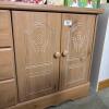 Tan Bureau with Cabinet & Drawers - 4