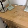Tan Bureau with Cabinet & Drawers - 7