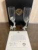 Warner Bros. Studio Store Pepe and Penelope Toasting Flutes, Limited Edition 172/1000