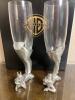Warner Bros. Studio Store Pepe and Penelope Toasting Flutes, Limited Edition 172/1000 - 2
