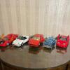 Collection of Five 1:18 Diecast Model Cars Including Bugatti and More
