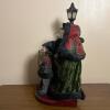 Victorian-Style Christmas Caroler Figurine Set with Lighted Lamp Post - 3