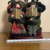 Victorian-Style Christmas Caroler Figurine Set with Lighted Lamp Post - 5