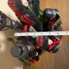 Victorian-Style Christmas Caroler Figurine Set with Lighted Lamp Post - 6
