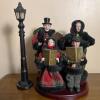Victorian-Style Christmas Caroler Figurine Set with Lighted Lamp Post - 8