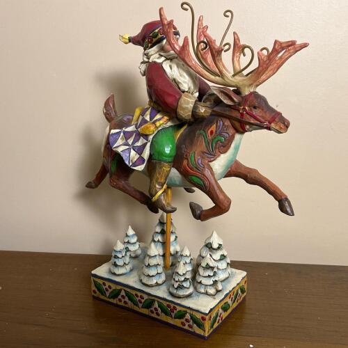 Jim Shore Heartwood Creek "Santa Did Ride" Figurine