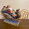 Jim Shore Heartwood Creek "Delivering Joy" Santa's Sleigh Figurine