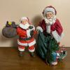 Possible Dreams Clothtique Santa with Sack & Willets Coca-Cola Santa Figures