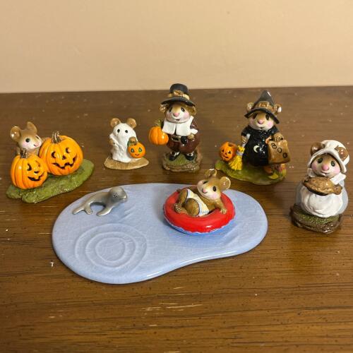 Assorted Wee Forest Folk Mouse Figurines Lot
