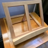 Levenger Wooden Book Stand with Adjustable Angle, Accessory Pouch, Natural Finish - 2