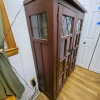 Mission Style Wood Display Cabinet, 59"x43"x17", - 6