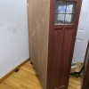 Mission Style Wood Display Cabinet, 59"x43"x17", - 8