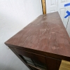 Mission Style Wood Display Cabinet, 59"x43"x17", - 13