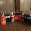 Lot of Boston Red Sox & Patriots Coca-Cola Bottles