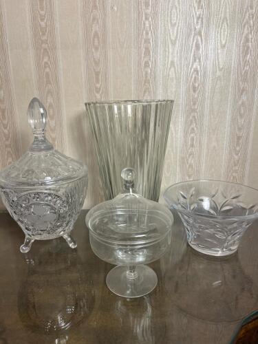 Vintage Clear Glass Lot