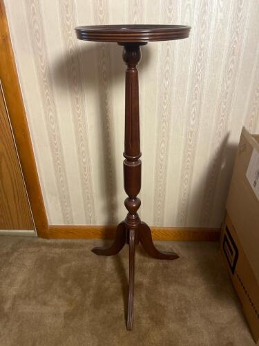 Bombay Company Mahogany Pedestal Plant Stand, 2 of 2