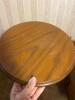 Traditional Wood Pedestal Tripod Side Table - 2