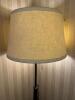 Large Metal Floor Lamp with Fabric Shade - 8