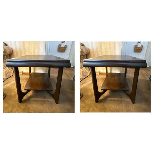 Pair of Mersman Mid-Century Modern Walnut End Tables