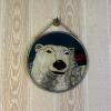 1997 Coca-Cola Glass Suncatcher &ndash; Polar Bear Holding Coke Bottle - 3