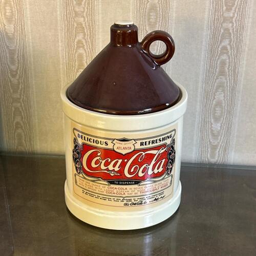 Coca-Cola Ceramic Stoneware-Style Lidded Canister