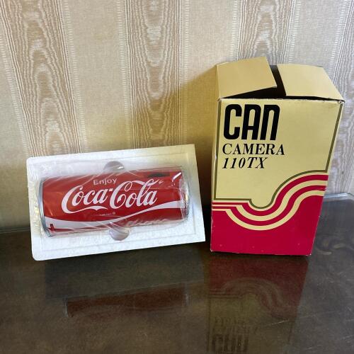 Vintage Coca-Cola Can Camera 110TX in Original Box