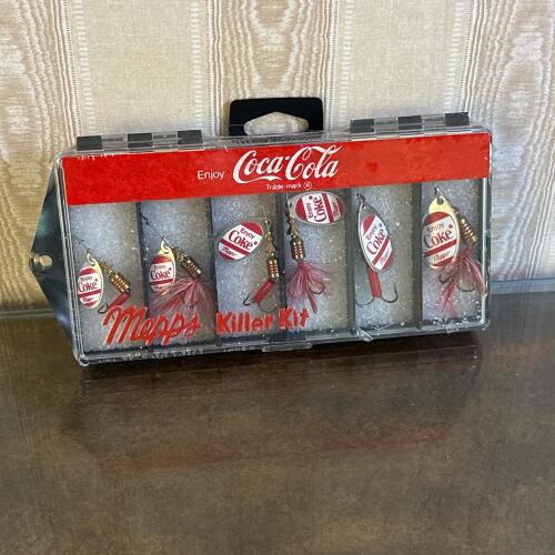 Mepps Killer Kit Coca-Cola Collectible Fishing Lure Six Piece Set