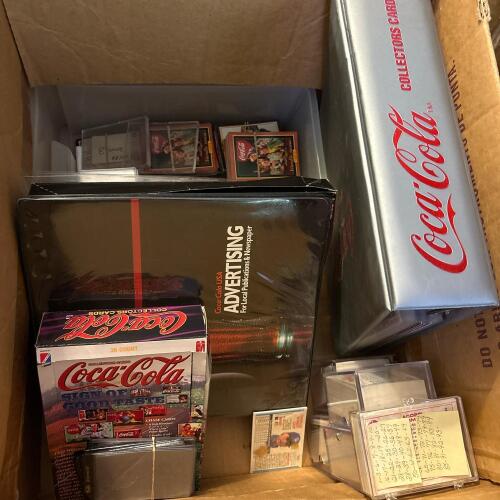 Box of Coca-Cola Trading Cards - Binders, Inserts and Cards
