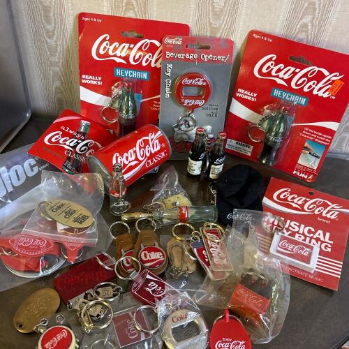 Coca-Cola Keychain Collection &ndash; Bottles, Openers, Can Pouch and More