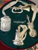 Longaberger Christmas Collection Baskets & Sounds of the Season 1994 Pewter Ornament Set - 2