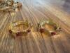 Lot of Gold-Tone Leaf & Berry Motif Napkin Rings - 3