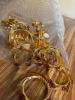 Lot of Gold-Tone Leaf & Berry Motif Napkin Rings - 4