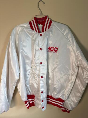 Coca-Cola Centennial 100 Satin Varsity Jacket Career Club Men's XL
