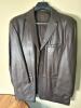 Stafford XL Brown 100% Genuine Leather Blazer Jacket