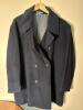 Johnston & Murphy Men's XL Black Wool Blend Pea Coat