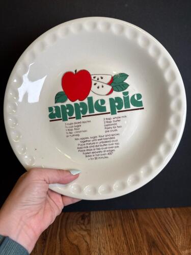 Apple Pie Recipe Ceramic Pie Plate