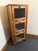 Wooden Pie Safe Cabinet with Three Mesh Doors